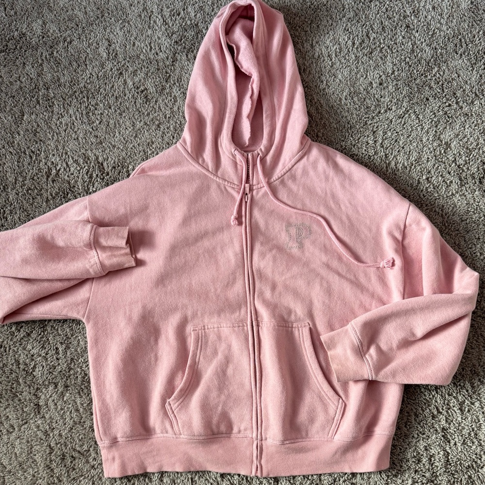 PINK Rhinestone Sweatshirt